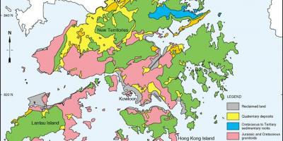 Geologi peta Hong Kong