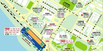 Tsuen Wan Barat stesen peta