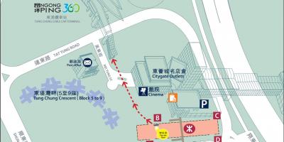 Tung Chung garis MTR peta