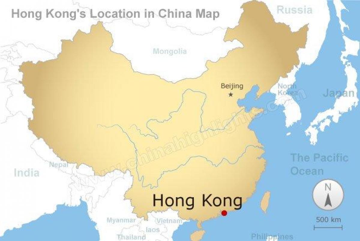 peta China dan Hong Kong