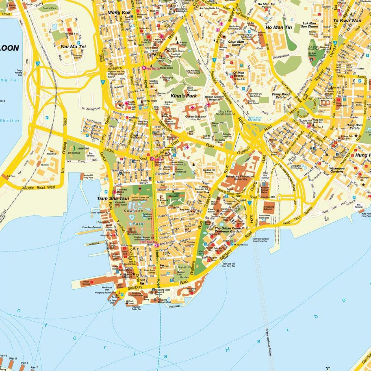Hong Kong peta bandar