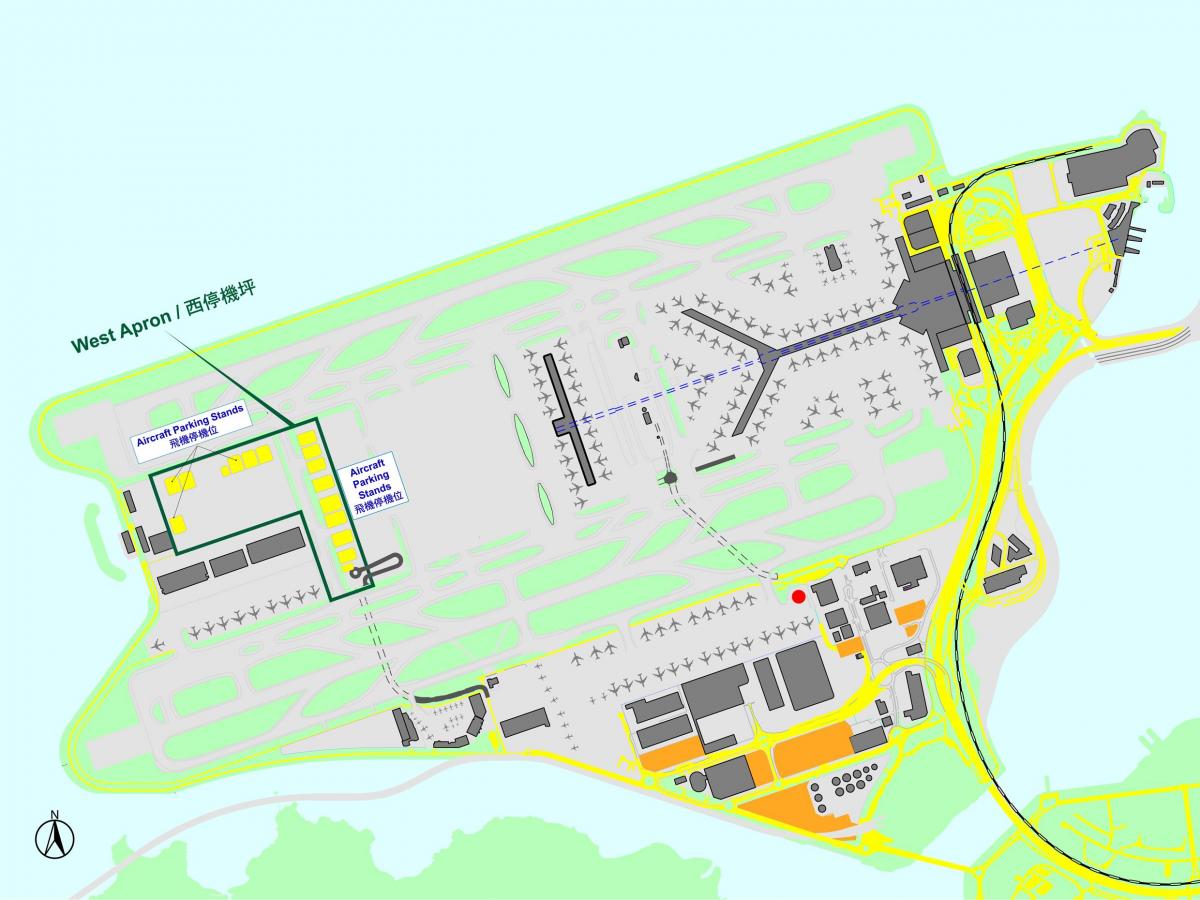 Hong Kong international airport peta