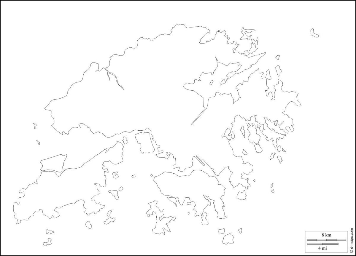 Hong Kong peta garis