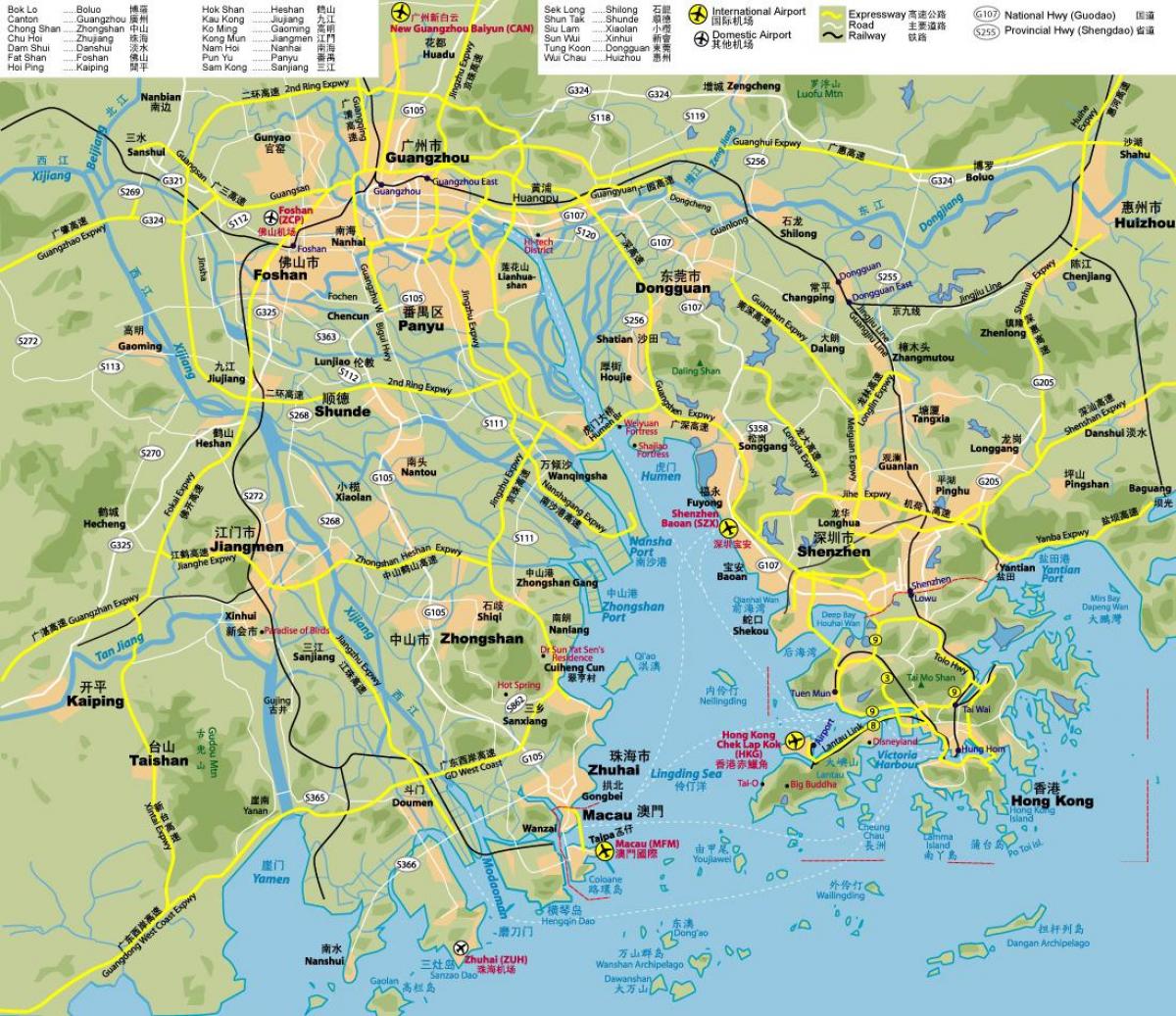 peta jalan Hong Kong