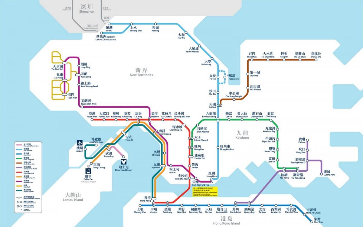 HK peta kereta api