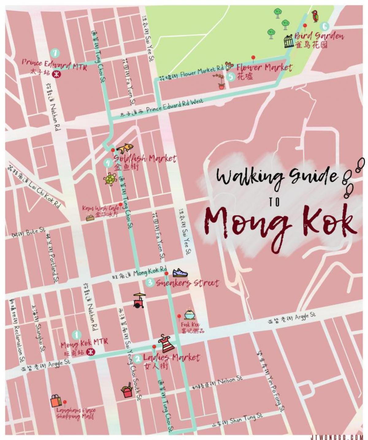 peta Mong Kok Hong Kong