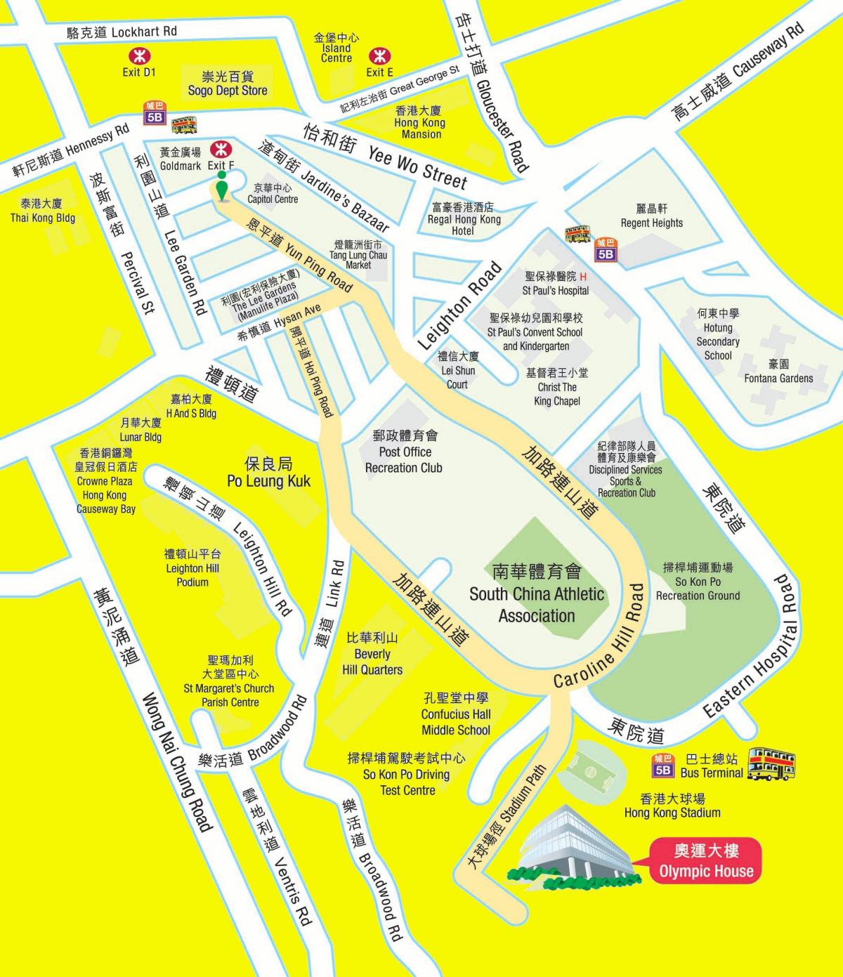 Olimpik MTR peta