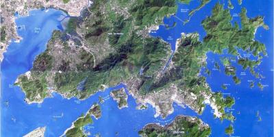 Peta satelit Hong Kong